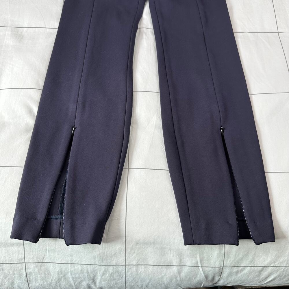 Good American Pants Womens 0 Navy Blue Ponte Knit Boss Stretch High Rise Skinny - Picture 8 of 13
